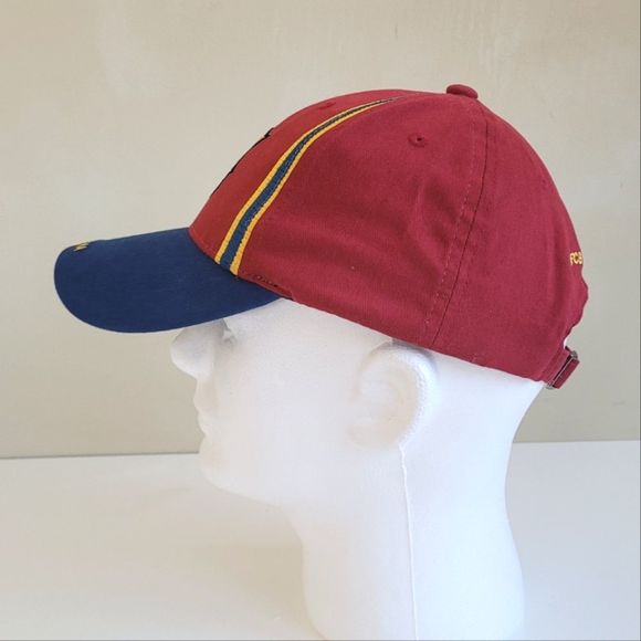 FCB Barcelona Soccer Baseball Cap Hat Cotton Red Blue Adjustable - Picture 4 of 9